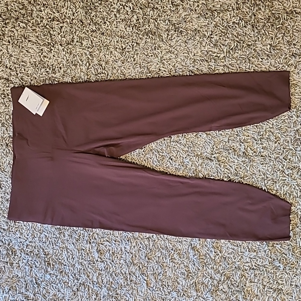 Nike Yoga Luxe Dri-Fit, tight fit, high rise, 7/8 length, brown, NWT